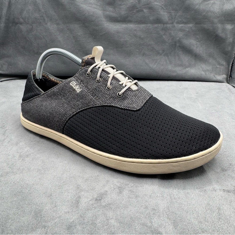 OluKai Nohea Moku Men’s‎ Size 9 Blue Gray No-Tie Boat Shoes Sneakers